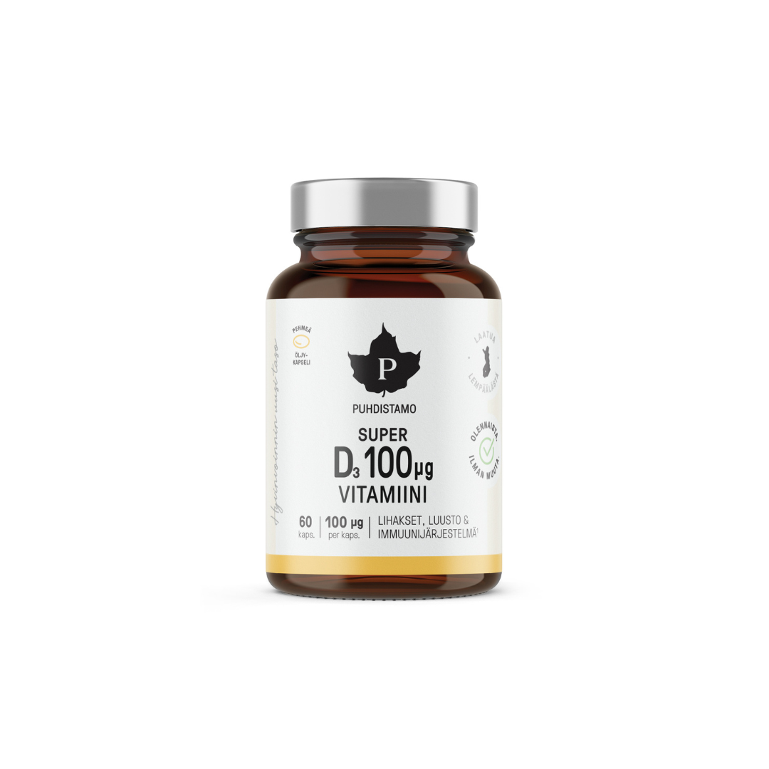 Super D vitamīns, 60 kapsulas
