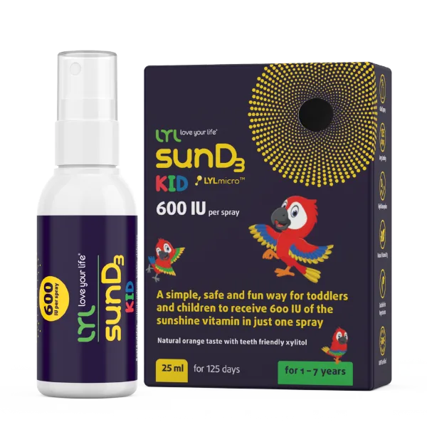 LYL Purškiamas D3 Vitaminas Vaikams 600 IU
